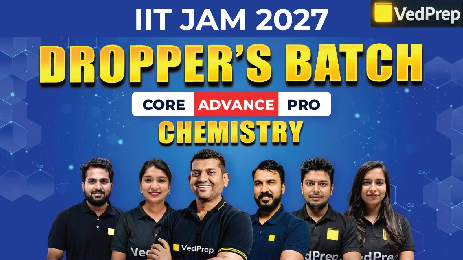 Dropper's Batch IIT JAM Chemistry 2027: Complete Recorded Course