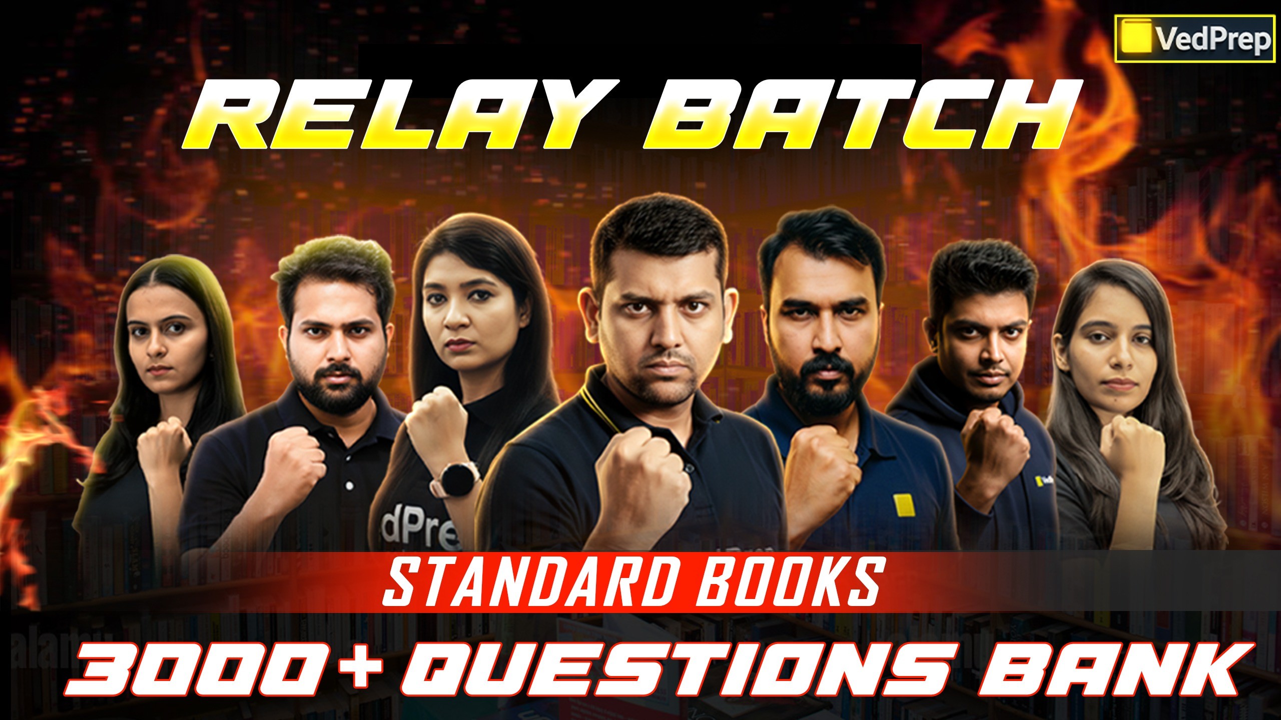 RELAY LIVE BATCH 2026: Standard Books Question Bank (3000+ Questions)