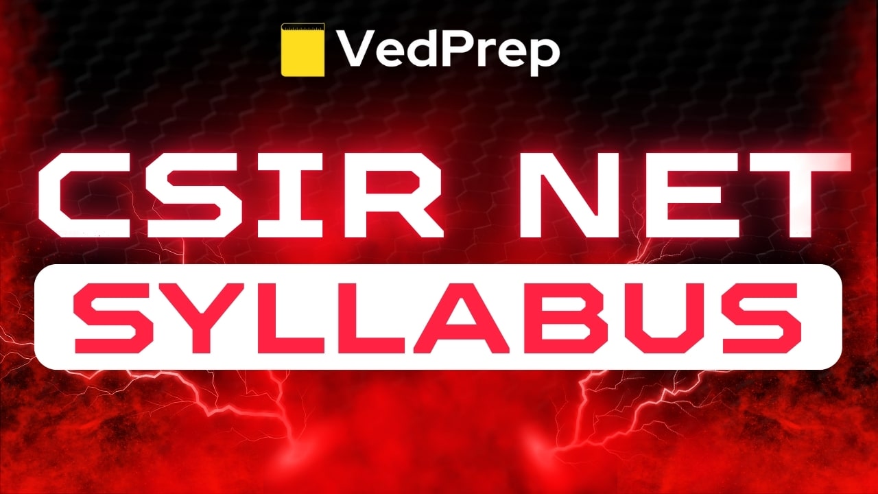 CSIR NET syllabus