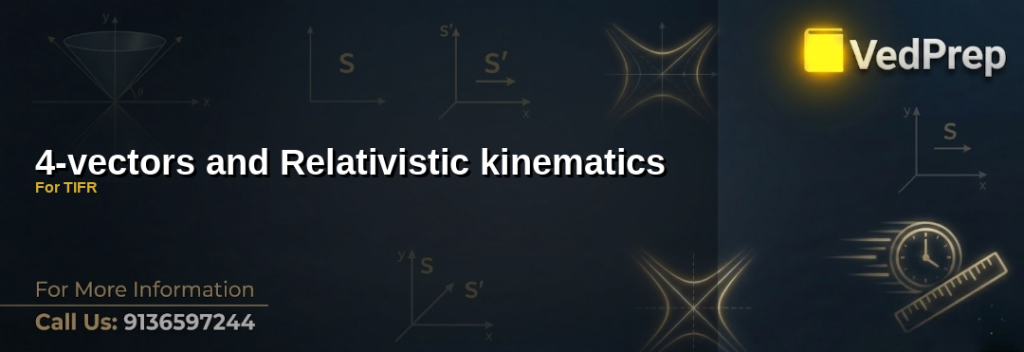 Understanding 4-vectors in relativistic kinematics for advanced physics exams like TIFR