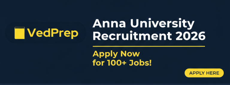 Anna University Recruitment 2026