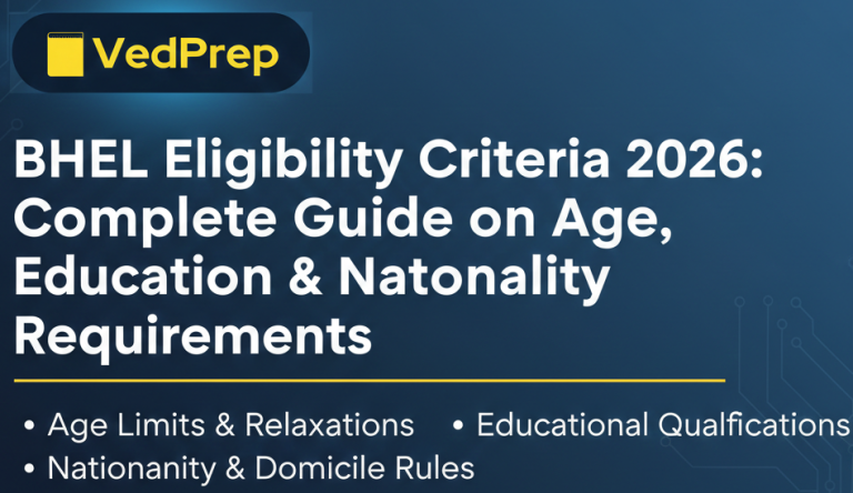 BHEL Eligibility Criteria 2026
