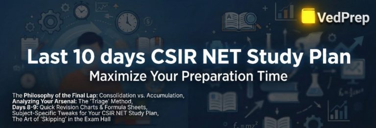CSIR NET Study Plan