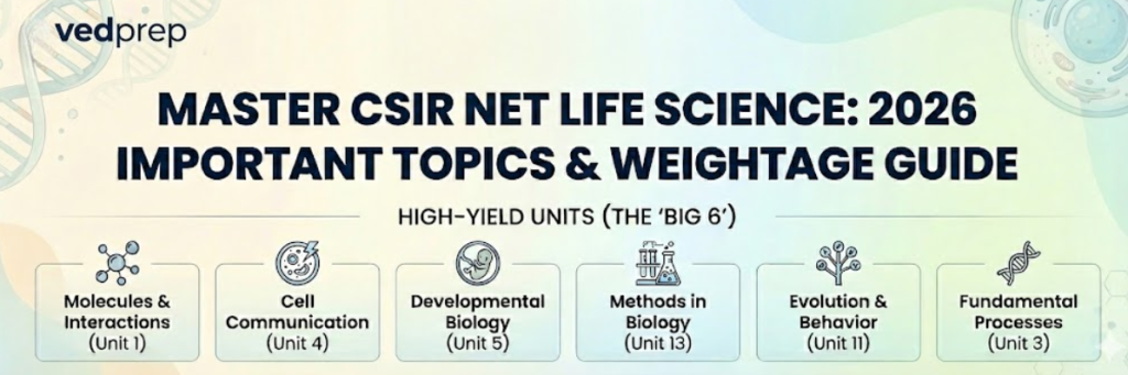 CSIR NET life science important topic
