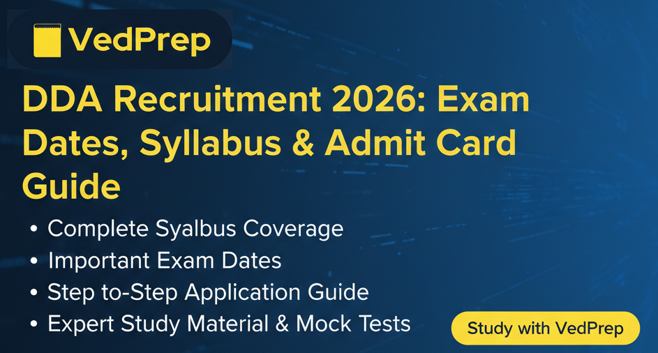 DDA Recruitment 2026