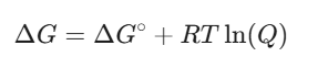 Gibbs free energy change