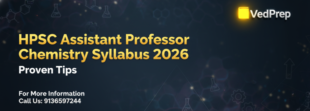 HPSC Assistant Professor Chemistry Syllabus