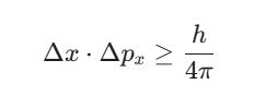 Heisenberg Uncertainty Principle formula