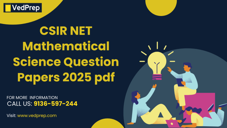 CSIR NET Mathematical Science Question Papers 2025 pdf