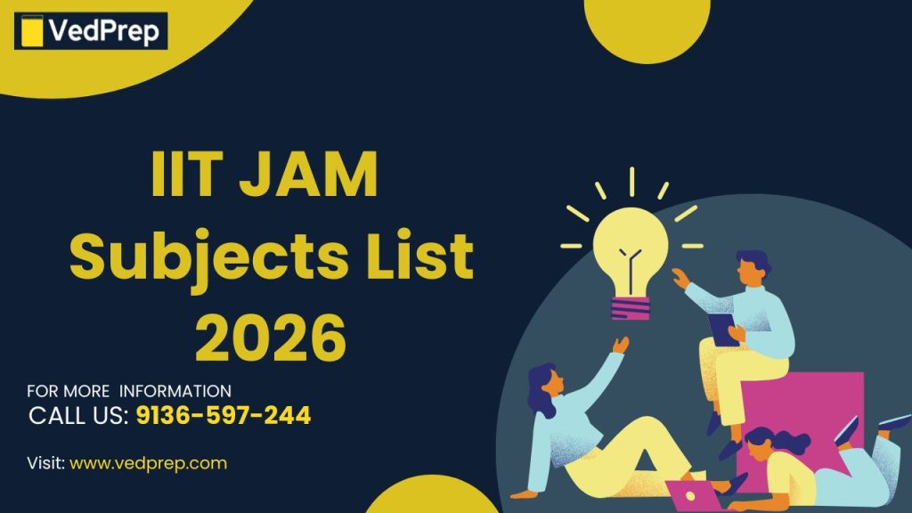 IIT JAM subjects list 2026