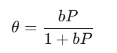 Langmuir isotherm