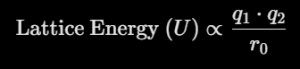 Lattice Energy