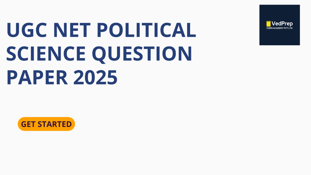 UGC NET Political Science Question Paper 2025