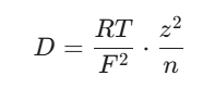 Nernst-Einstein equation