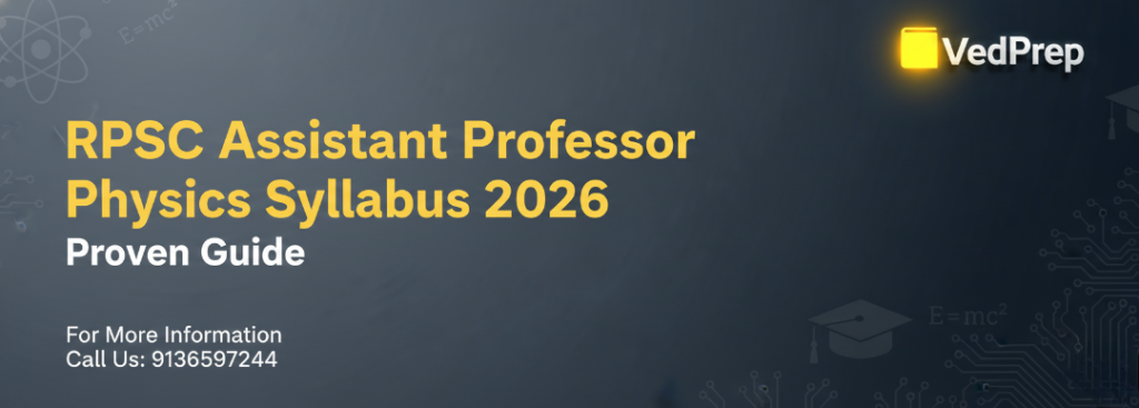RPSC Assistant Professor Chemistry Syllabus