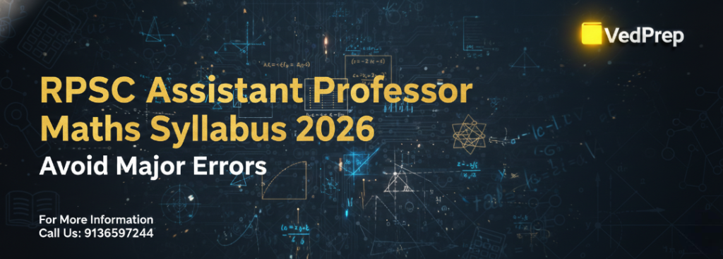 RPSC Assistant Professor Maths Syllabus