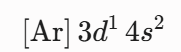 Scandium's configuration