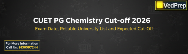 CUET PG Chemistry Cut-off 2026