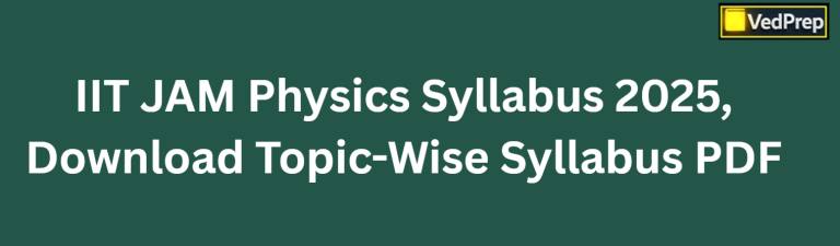 IIT JAM Physics Syllabus