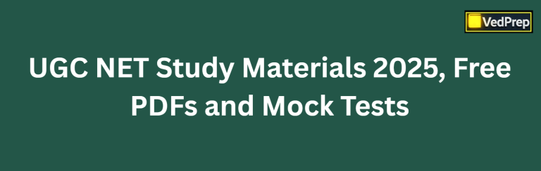 UGC NET Study Materials 2025, Free PDFs and Mock Tests