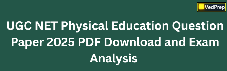 UGC NET Physical Education Question Paper 2025