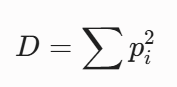 Simpson’s Index