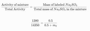 actual mass