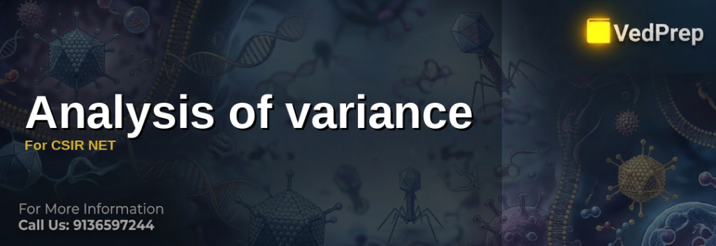 Analysis of variance