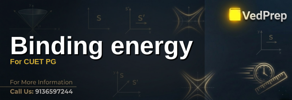 Binding energy For CUET PG