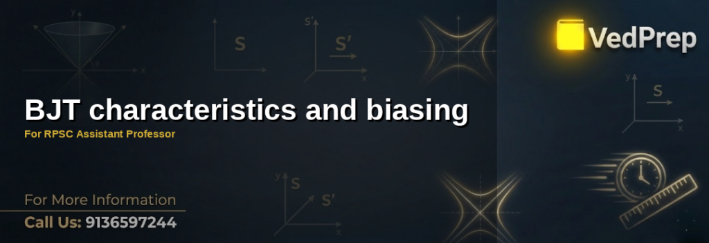 Understanding BJT characteristics and biasing for electronics exams and RPSC Assistant Professor preparation