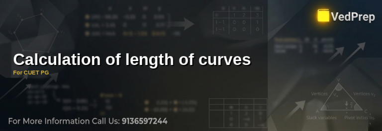 Calculation of length of curves for CUET PG