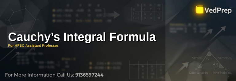 A mathematician solving complex integrals using Cauchy Integral Formula for HPSC Assistant Professor preparation