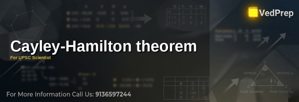 A mathematician solving the Cayley-Hamilton theorem for UPSC Scientist exam preparation