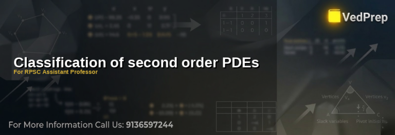 Visual guide showing elliptic hyperbolic and parabolic second order PDE classification with mathematical examples