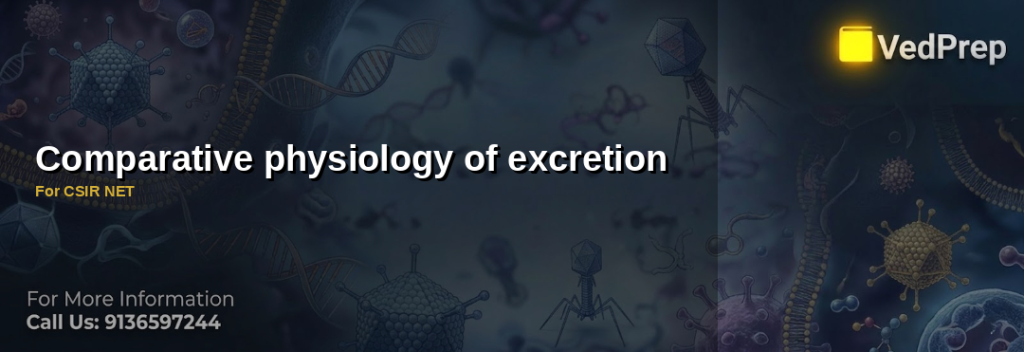 Comparative physiology of excretion