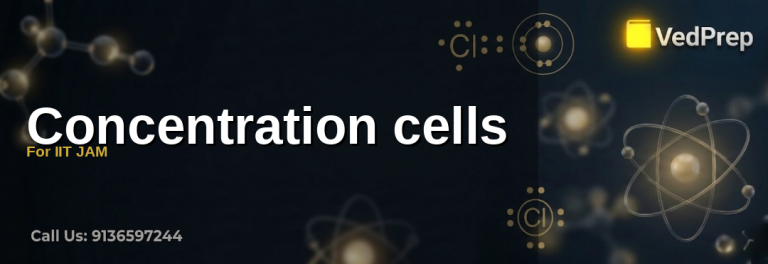 A detailed diagram illustrating how concentration cells for IIT JAM generate voltage through ion concentration gradients