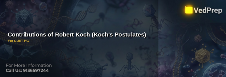 Contributions of Robert Koch (Koch's Postulates) For CUET PG