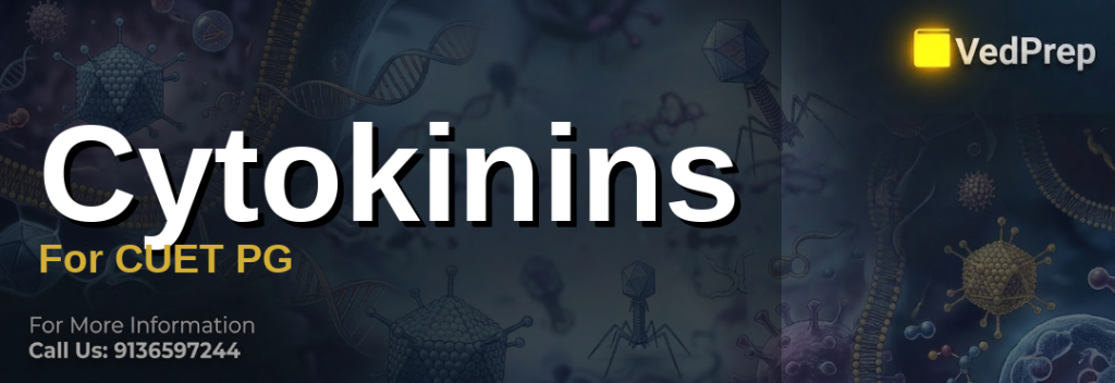 A detailed diagram illustrating cytokinins' role in plant growth and development, essential for cytokinins mastery in CUET PG preparation