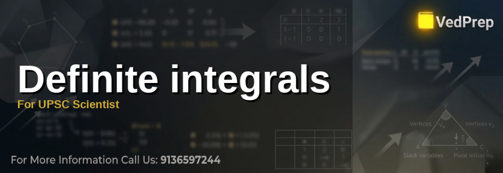 A scientist analyzing graphs of definite integrals for UPSC Scientist exam preparation