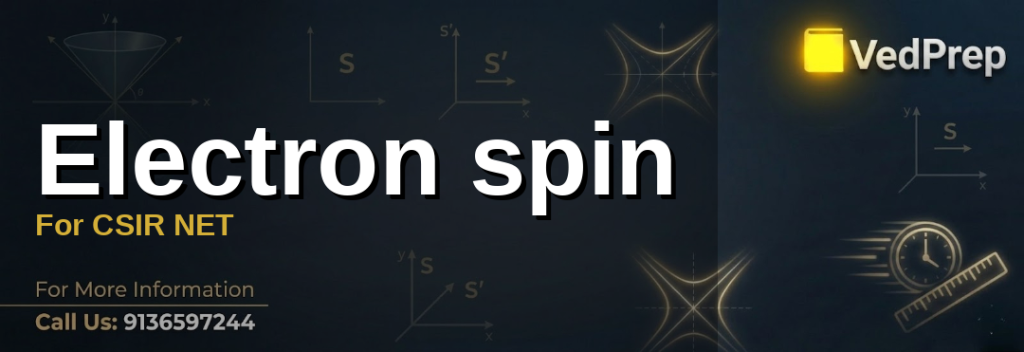 electron spin for CSIR NET explained – VedPrep exam preparation guide