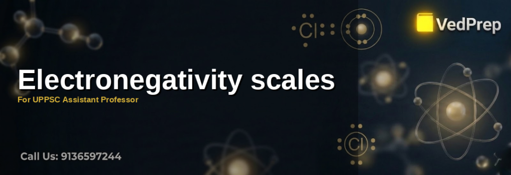 Understanding electronegativity scales for UPPSC Assistant Professor preparation