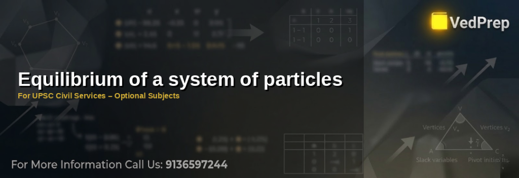 A balanced seesaw demonstrating equilibrium of a system of particles with forces and torques visualized
