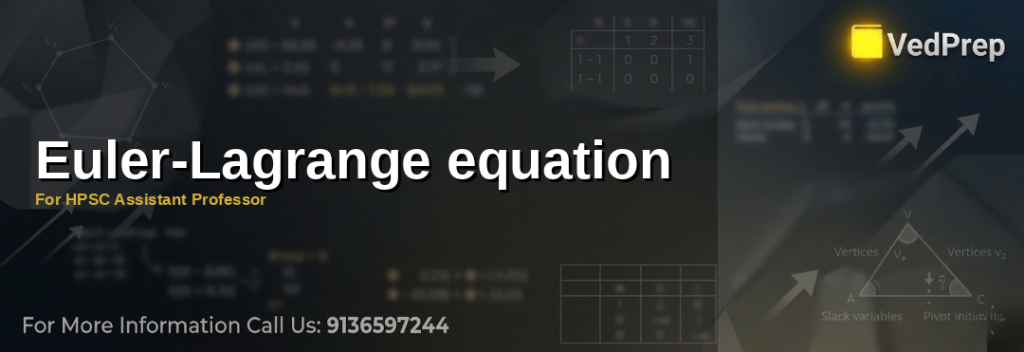 euler lagrange equation explained – VedPrep exam preparation guide