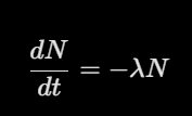 exponential decay model