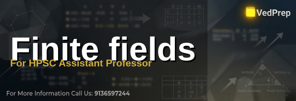 A mathematician analyzing finite fields concepts on a digital tablet with algebraic equations displayed