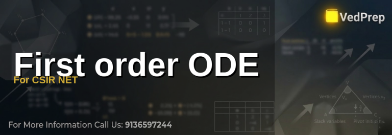 First Order ODE