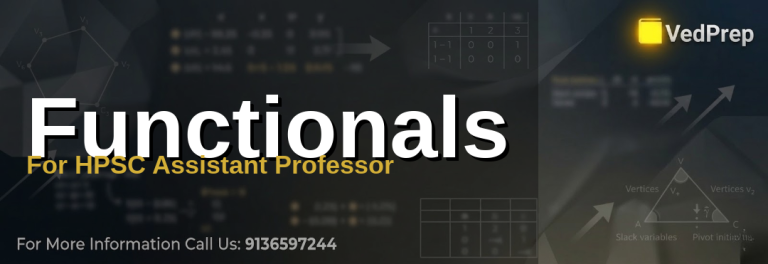 A detailed infographic explaining the essentials of functionals for HPSC Assistant Professor preparation