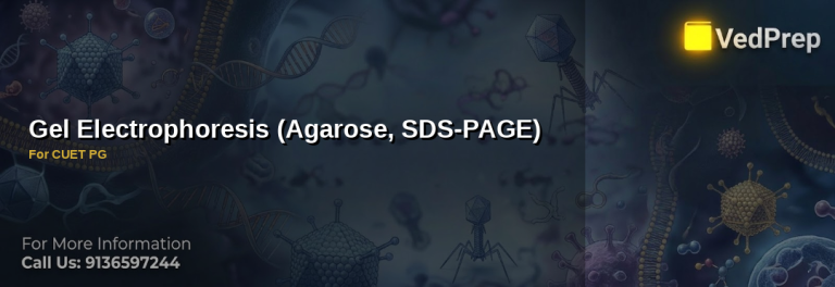 Gel Electrophoresis (Agarose, SDS-PAGE) for cuet pg