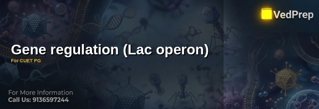 Gene regulation (Lac operon) for CUET PG