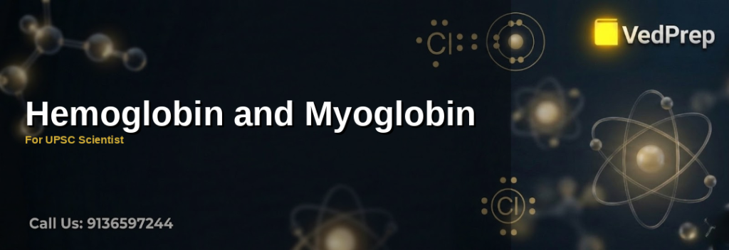 Scientist analyzing hemoglobin and myoglobin molecular structures for UPSC Scientist preparation